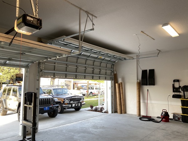 High Lift Garage Door Conversion For Car Lift In Tampa 33616