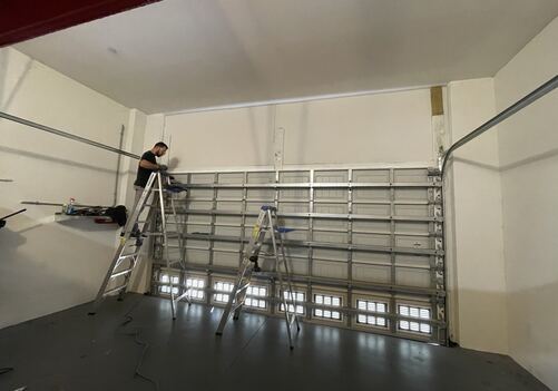 2 Car Garage High lift Conversion in Lakeland
