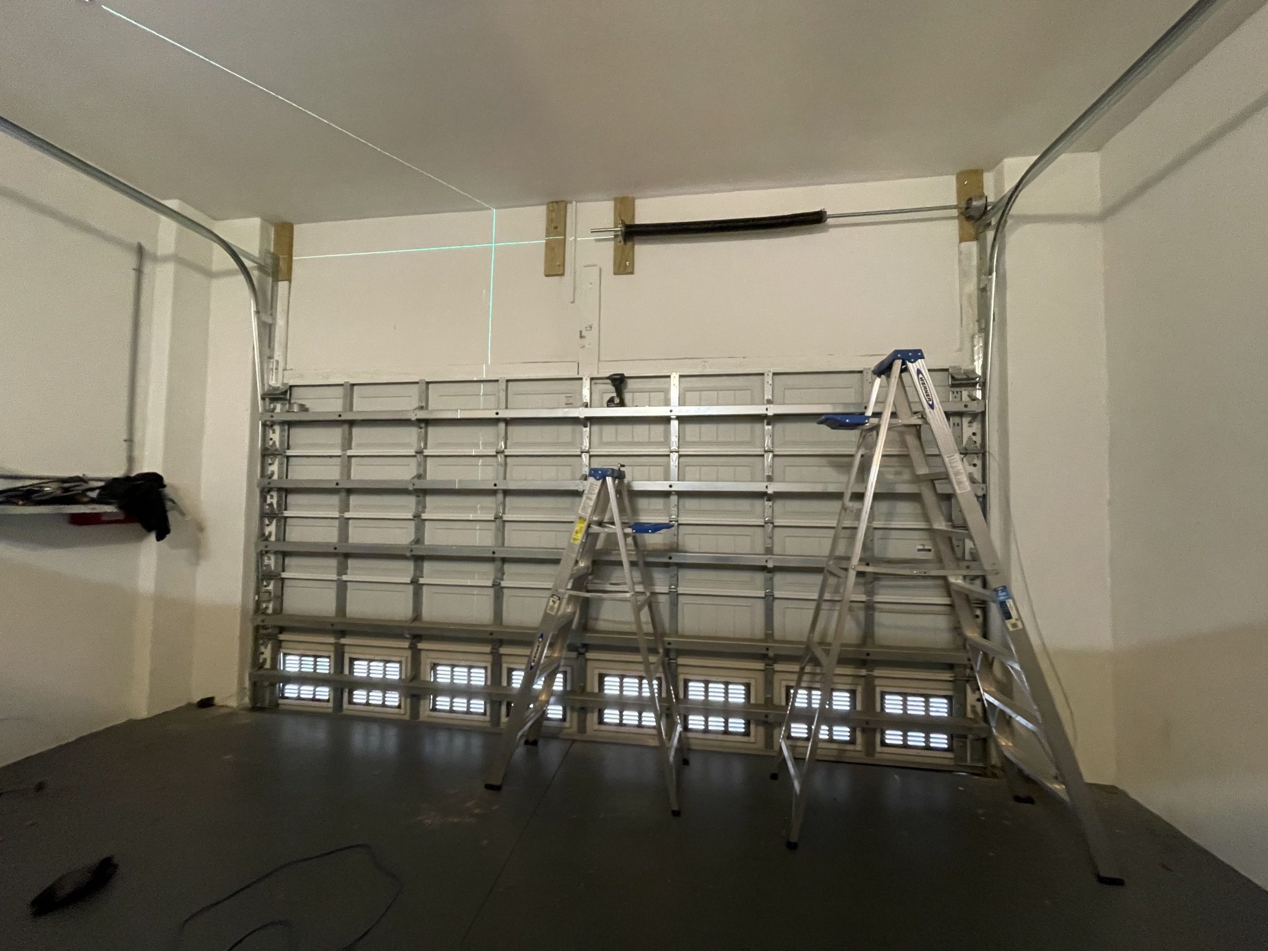 2 Car Garage High lift Conversion in Lakeland - Local Garage Door Pros 2 Car Garage High lift Conversion in Lakeland