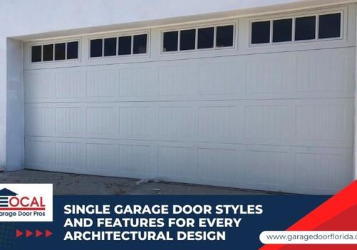 single garage door styles