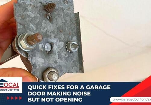 Quick Fixes for a Garage Door Making Noise but Not Opening
