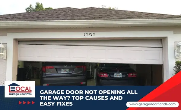 Garage door not opening all the way