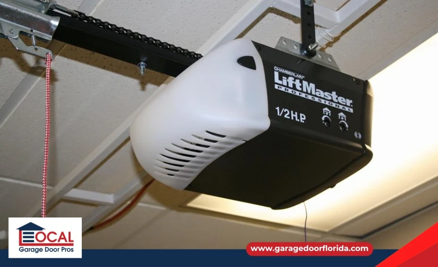 Modern garage door opener with rolling code feature