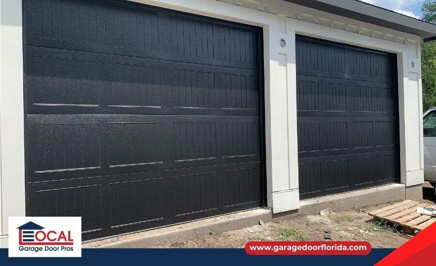 Black Carriage House Garage Doors