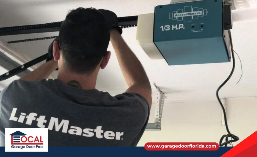 Garage door opener maintenance for belt and chain drives
