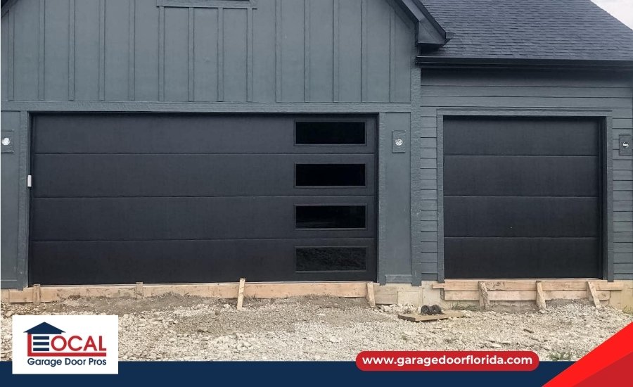 Modern Black Garage Door
