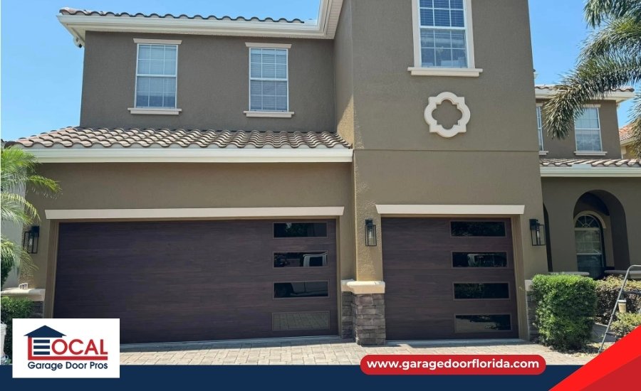 Modern Wooden Garage Door