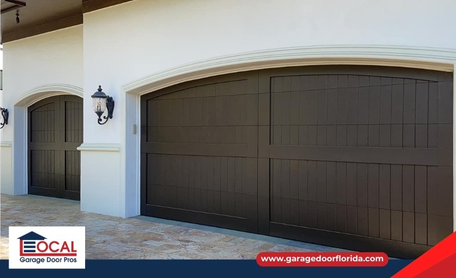 Stylish Double Garage Doors with Arched Tops
