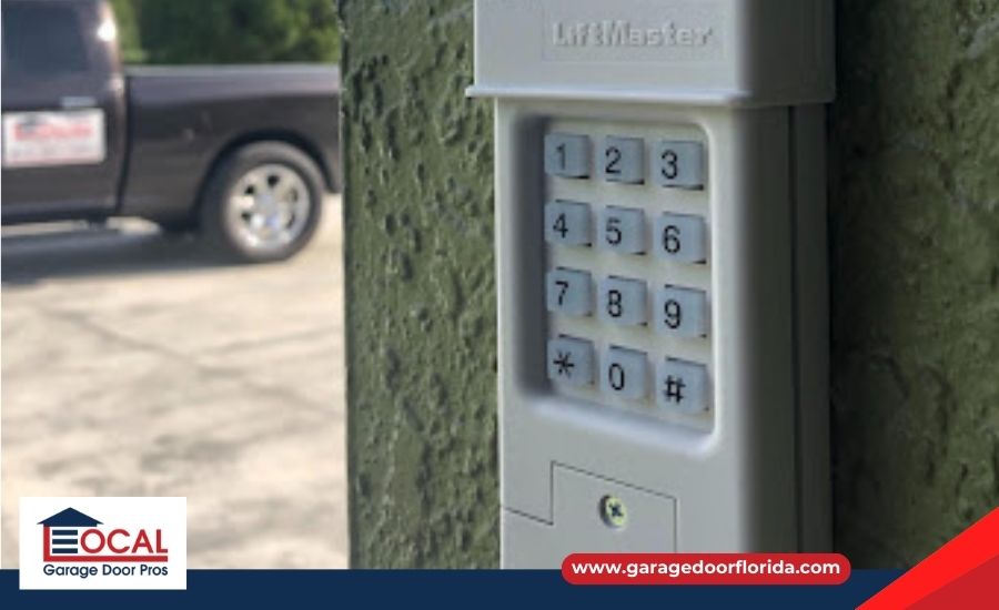 keypad for a garage door