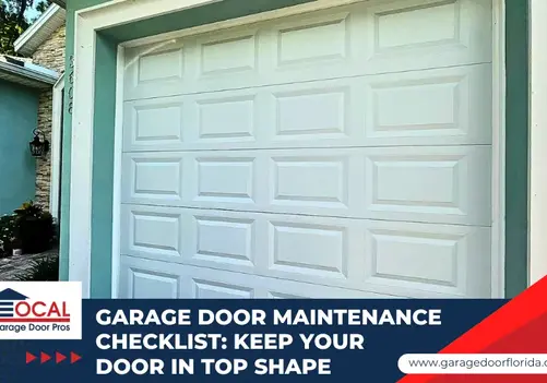 Clean, well-maintained garage door