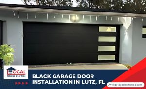 Black Garage Door Installation in Lutz, FL | Sleek & Durable