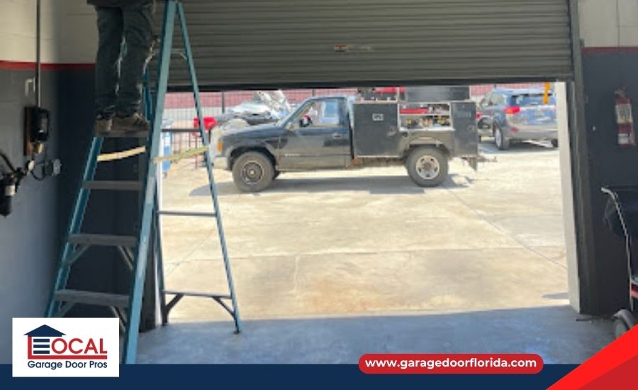 garage door in need of replacement