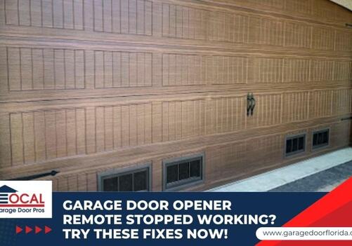 garage door opener remote stopped working