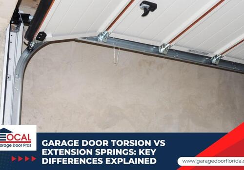 Garage Door Torsion vs Extension Springs: Key Differences Explained