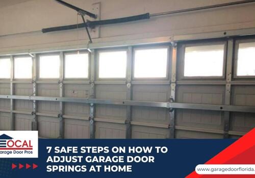 how to adjust garage door springs