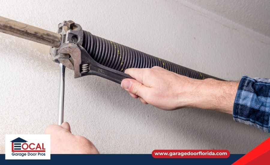 broken garage door spring