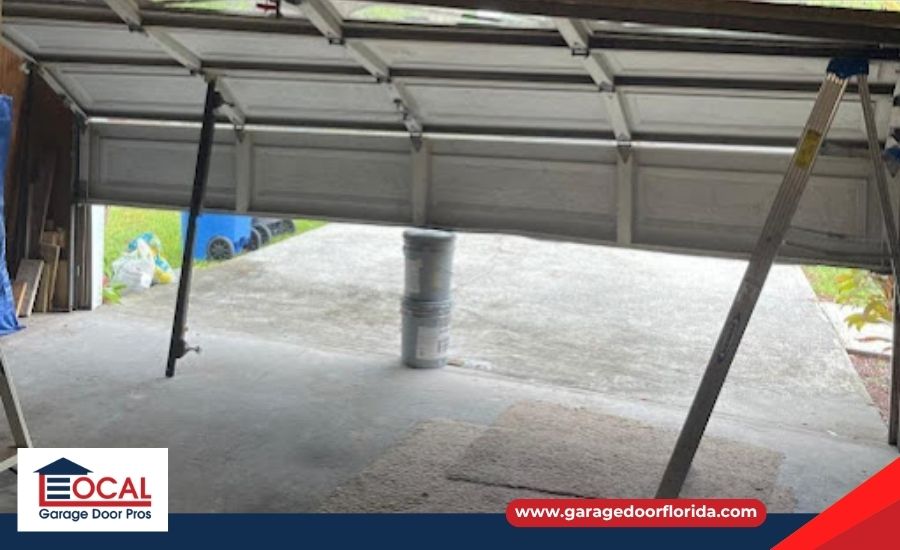 garage door not opening but motor running