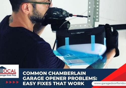Chamberlain garage opener problems