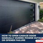how to open garage door manually