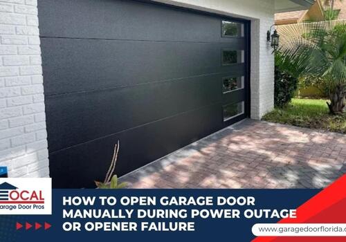 how to open garage door manually
