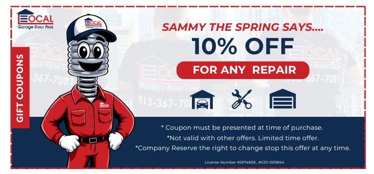 Local Garage Door free service calls 10 for any repair