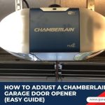 how to adjust a chamberlain garage door opener