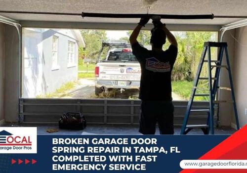 Garage Door Spring Garage Door Spring Repair Guides Garage D - Local Garage Door Pros Broken Garage Door Spring Repair in Tampa, FL Completed With Fast Emergency Service