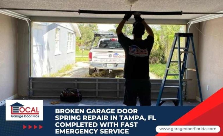 Broken Garage Door Spring Repair in Tampa, FL Completed With Fast Emergency Service