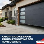 A modern Amarr garage door on a residential
