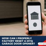 how to factory reset myQ garage door opener